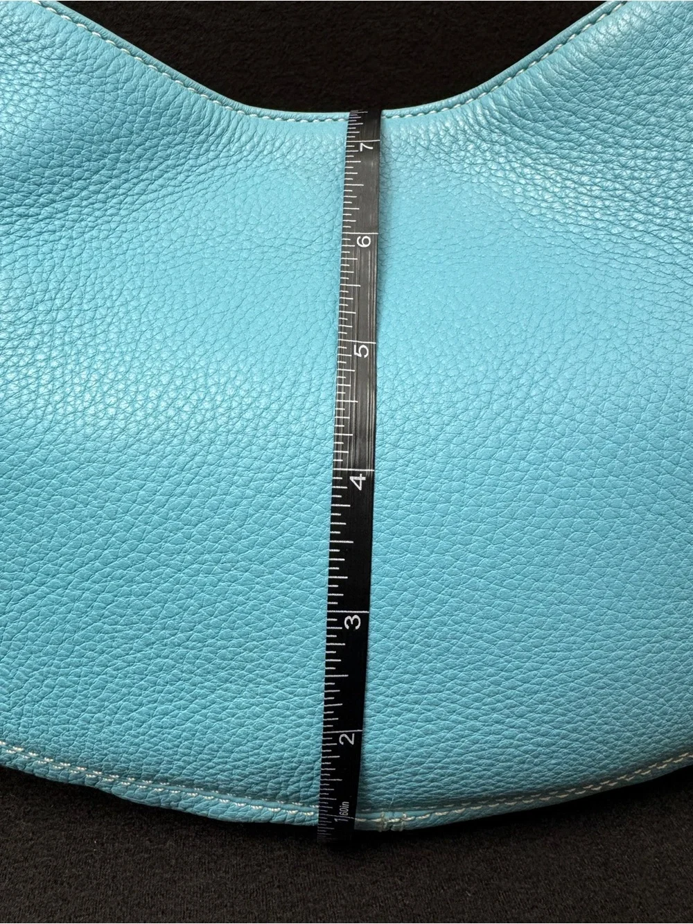 Ann Taylor Turquoise Leather Hobo Bag